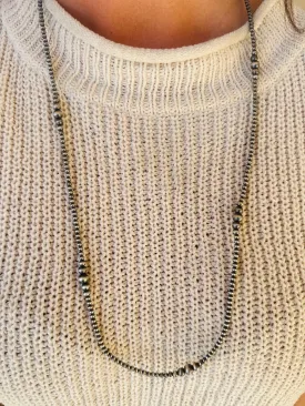 101-Authentic 30" Sterling Silver 3-6MM Graduated Necklace