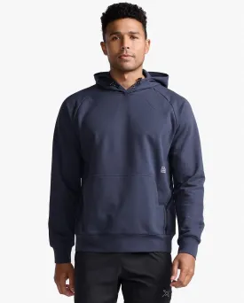 2XU Motion Men's Cycling Hoodie (India Ink/White)