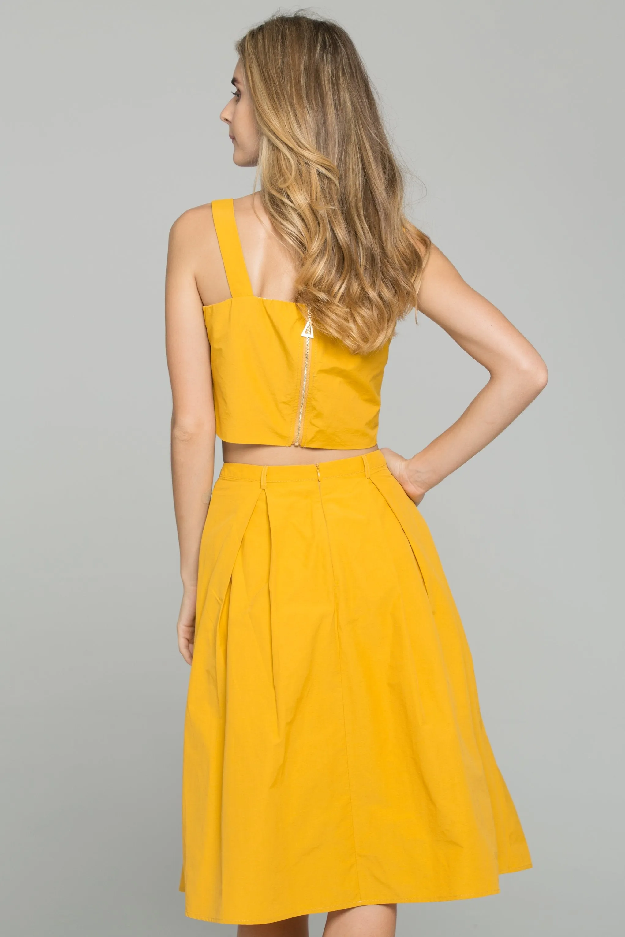 Amber Sweetheart Neckline Corset Top and A-Line Midi Dress