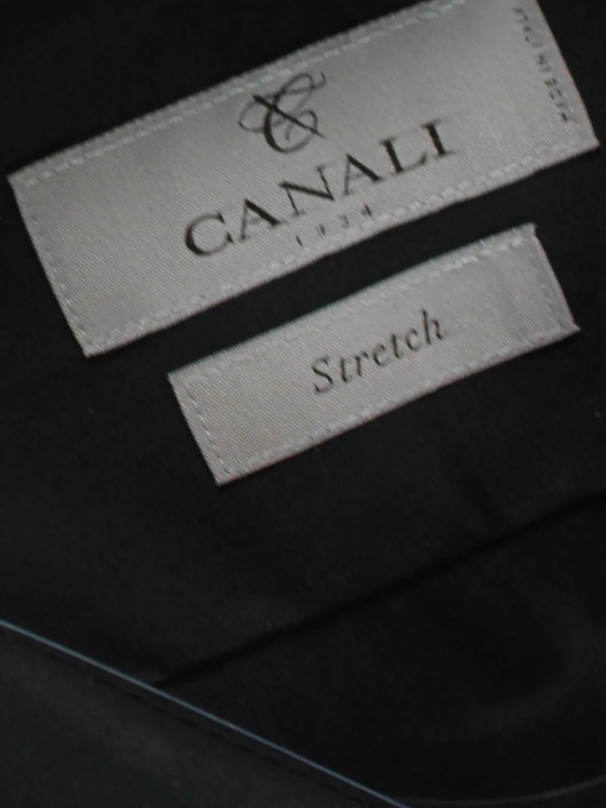 Canali Shirt Black Stretch - Modern Fit 43 -17