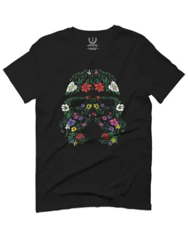 Cool Graphic Floral Tropical Flowers Stormtrooper Street wear For men T Shirt