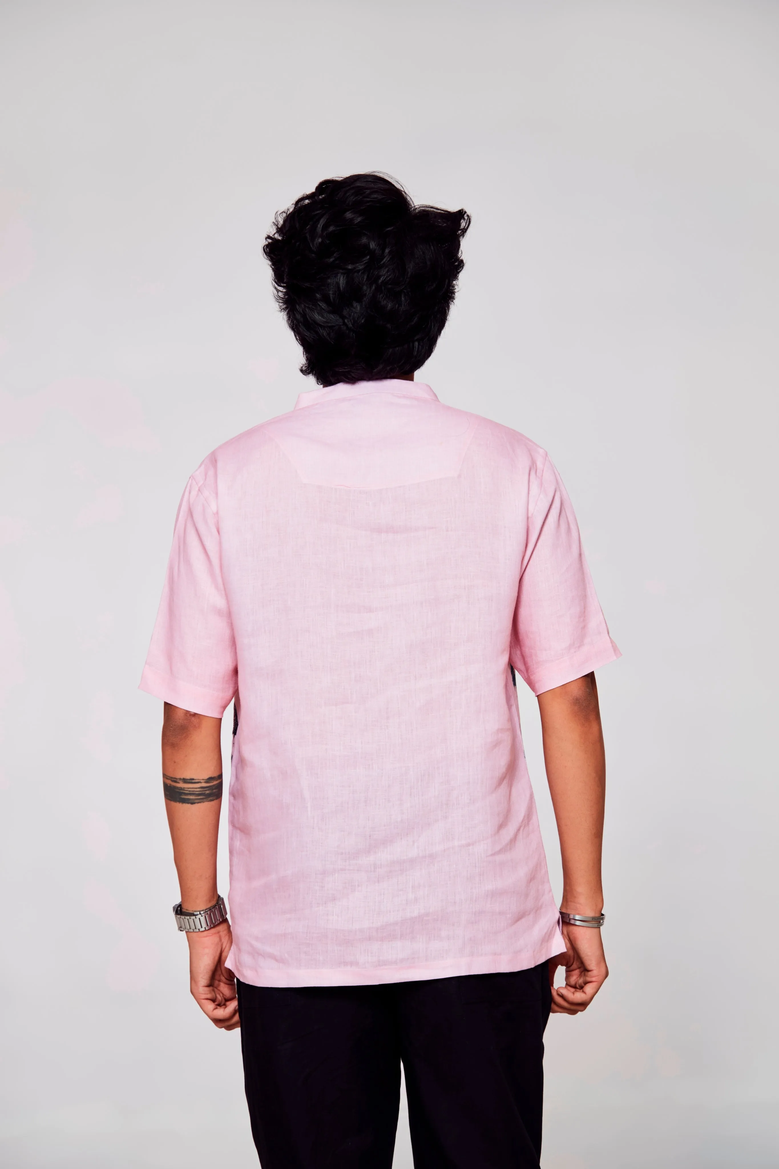 Fingers on Fire : Embrace the Art of Lightning Fast Typing - Pure Linen Short Sleeve Kurta