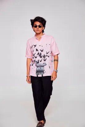 Fingers on Fire : Embrace the Art of Lightning Fast Typing - Pure Linen Short Sleeve Kurta