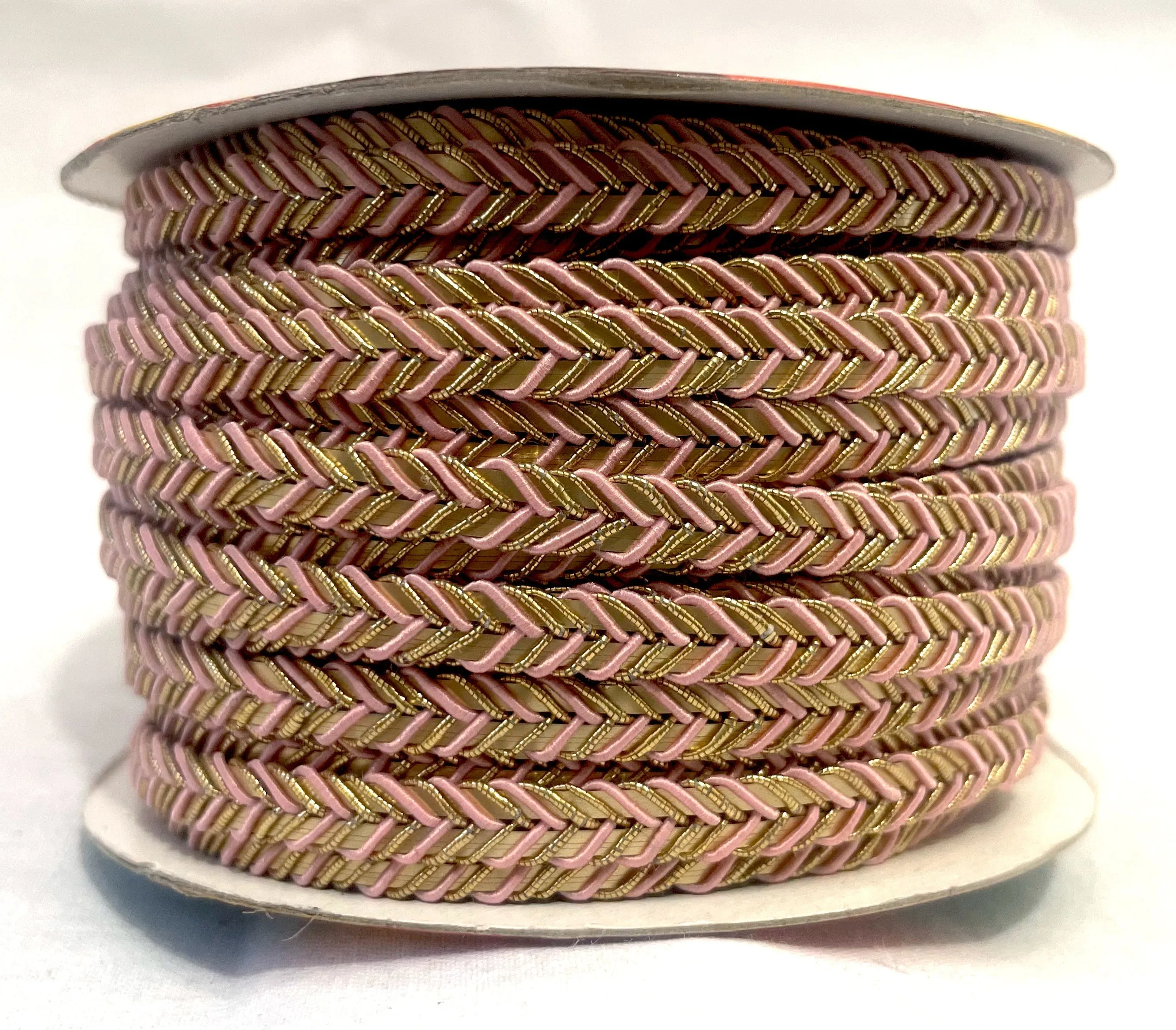 Golden Braid Border, Gray And Golden,  Laces for Dress, Home Décor, Shoe, Bags, Hats, DIY, Handmade, 0.2 inch Broad