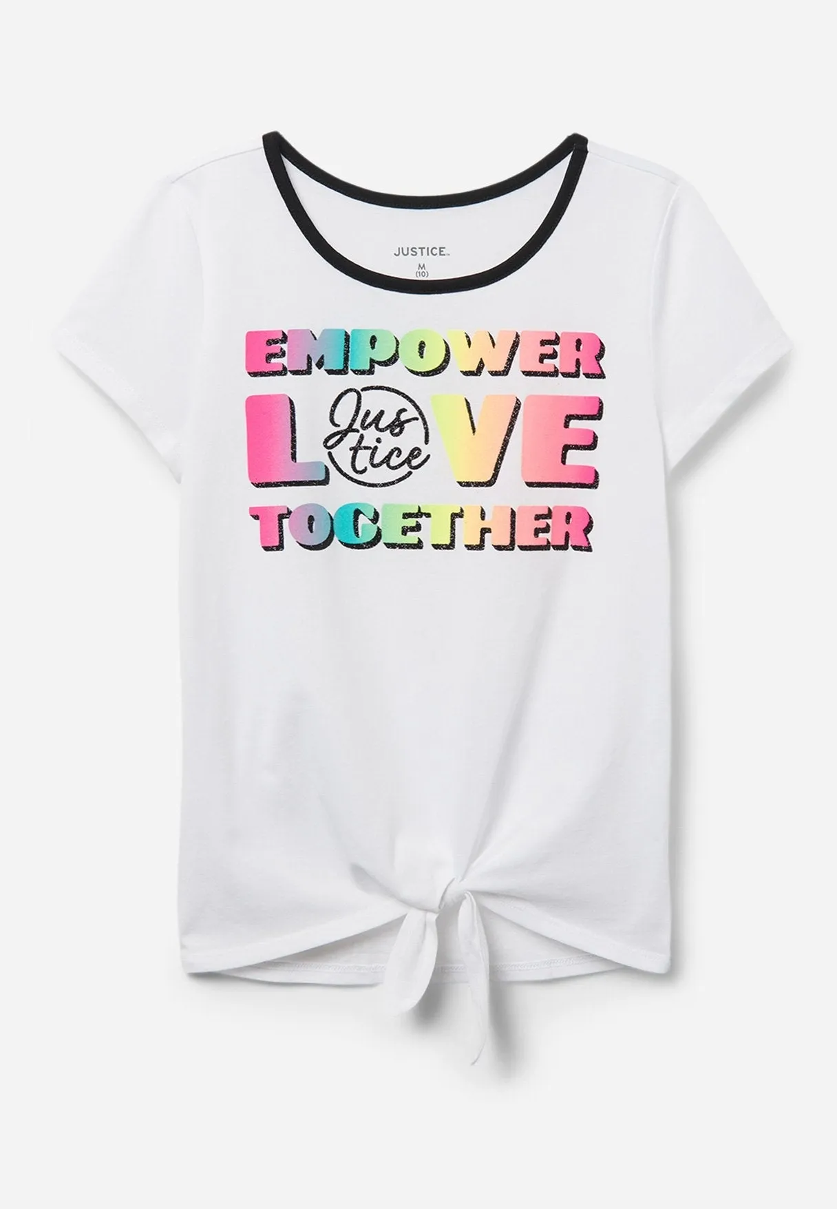 Graphic Tie-Front Tee