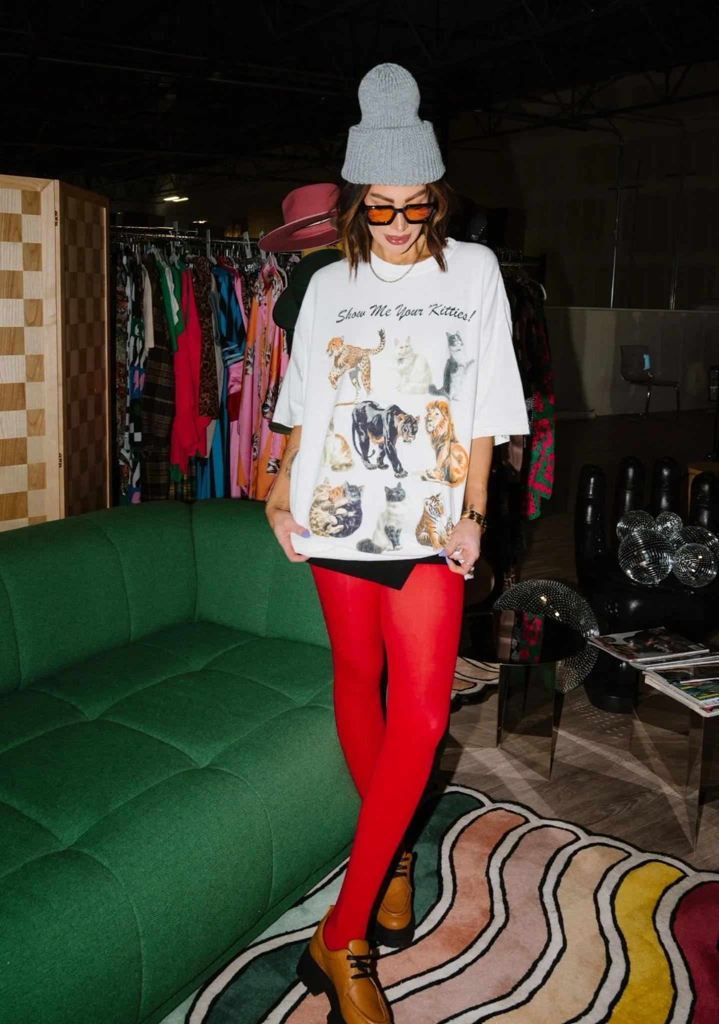 Kitties on Kitties Oversized Tee