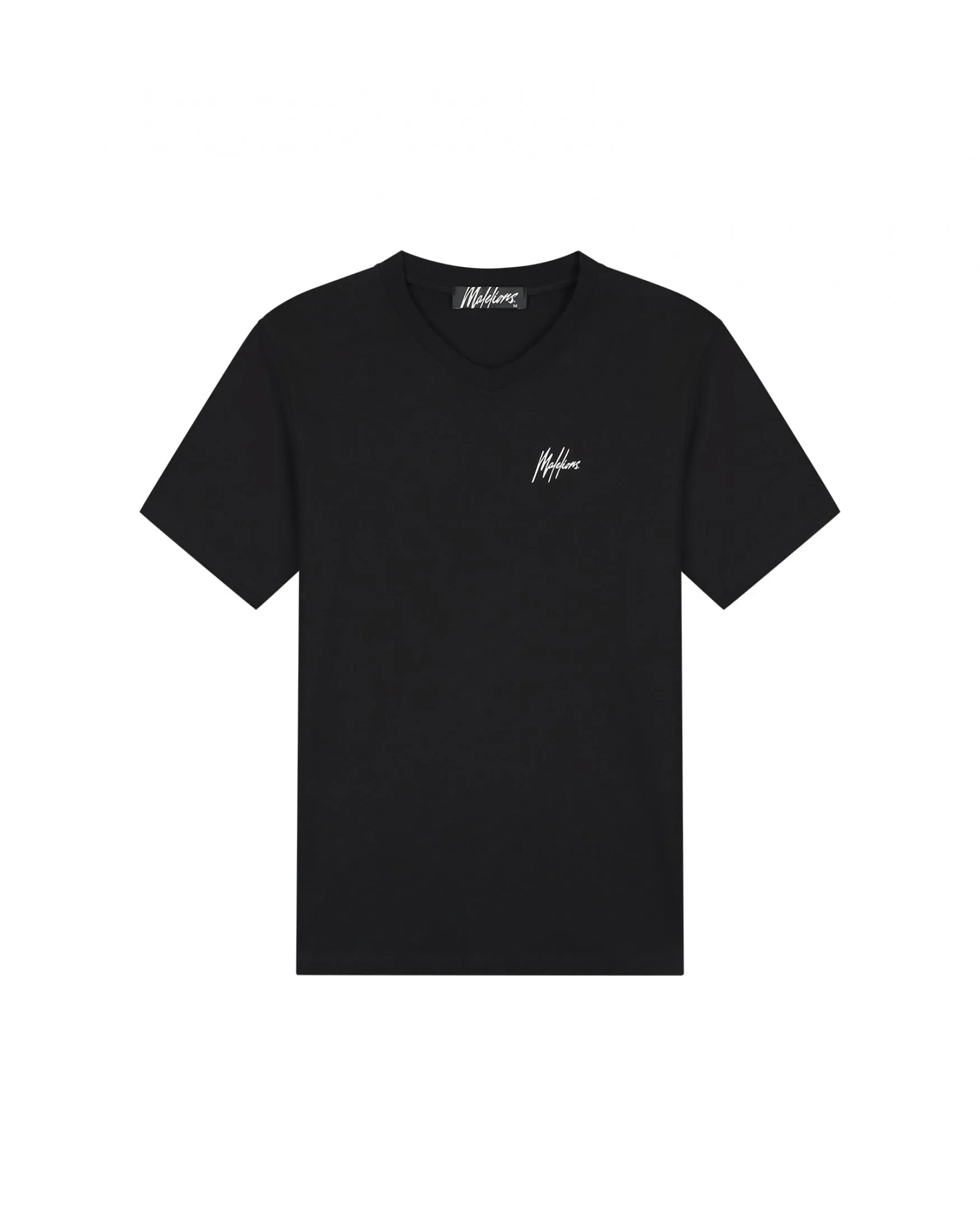 Malelions Men Signature V-Neck T-Shirt 3-Pack | Black/White/Navy