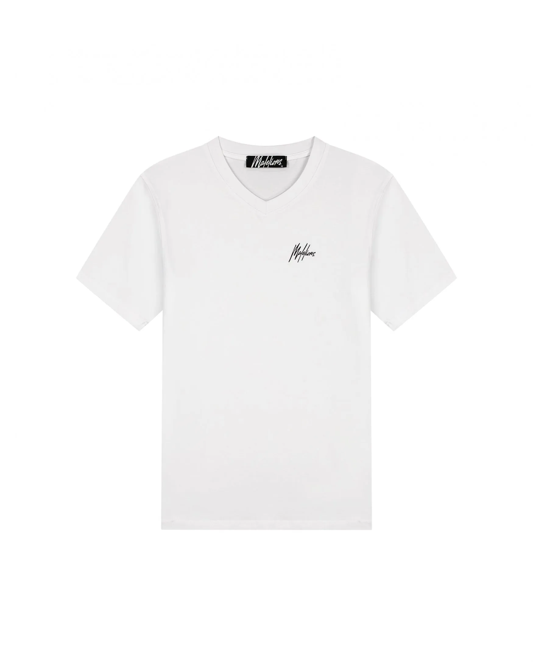 Malelions Men Signature V-Neck T-Shirt 3-Pack | Black/White/Navy