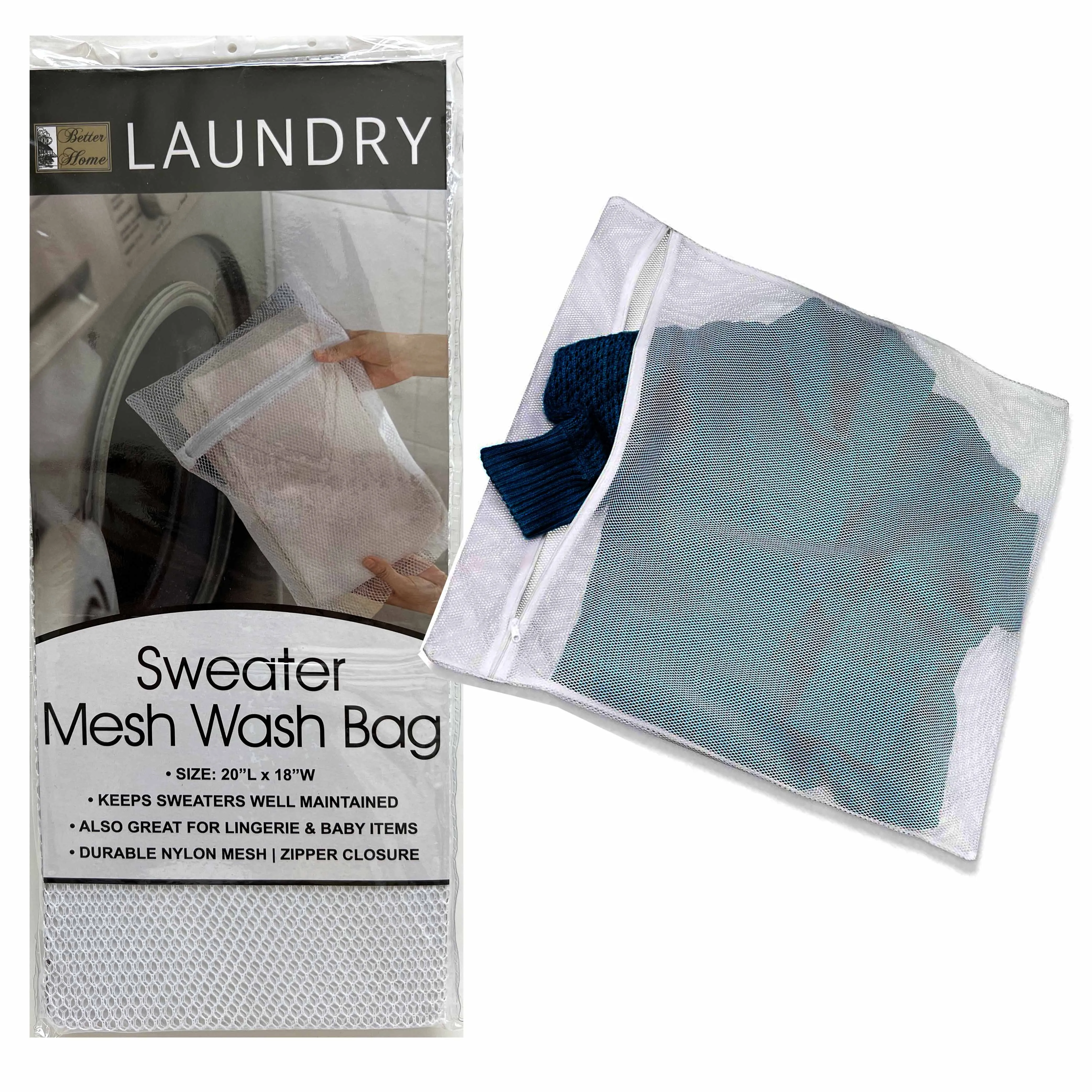 Mesh Laundry Bag Hosiery Stockings Wash Net Sweater Lingerie Underwear Socks 20"