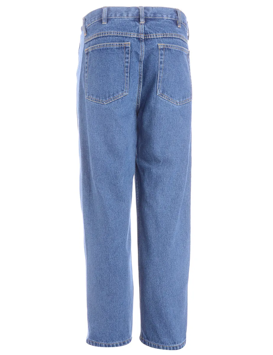 Reworked Jason Contrast Side Panel Jeans - W34