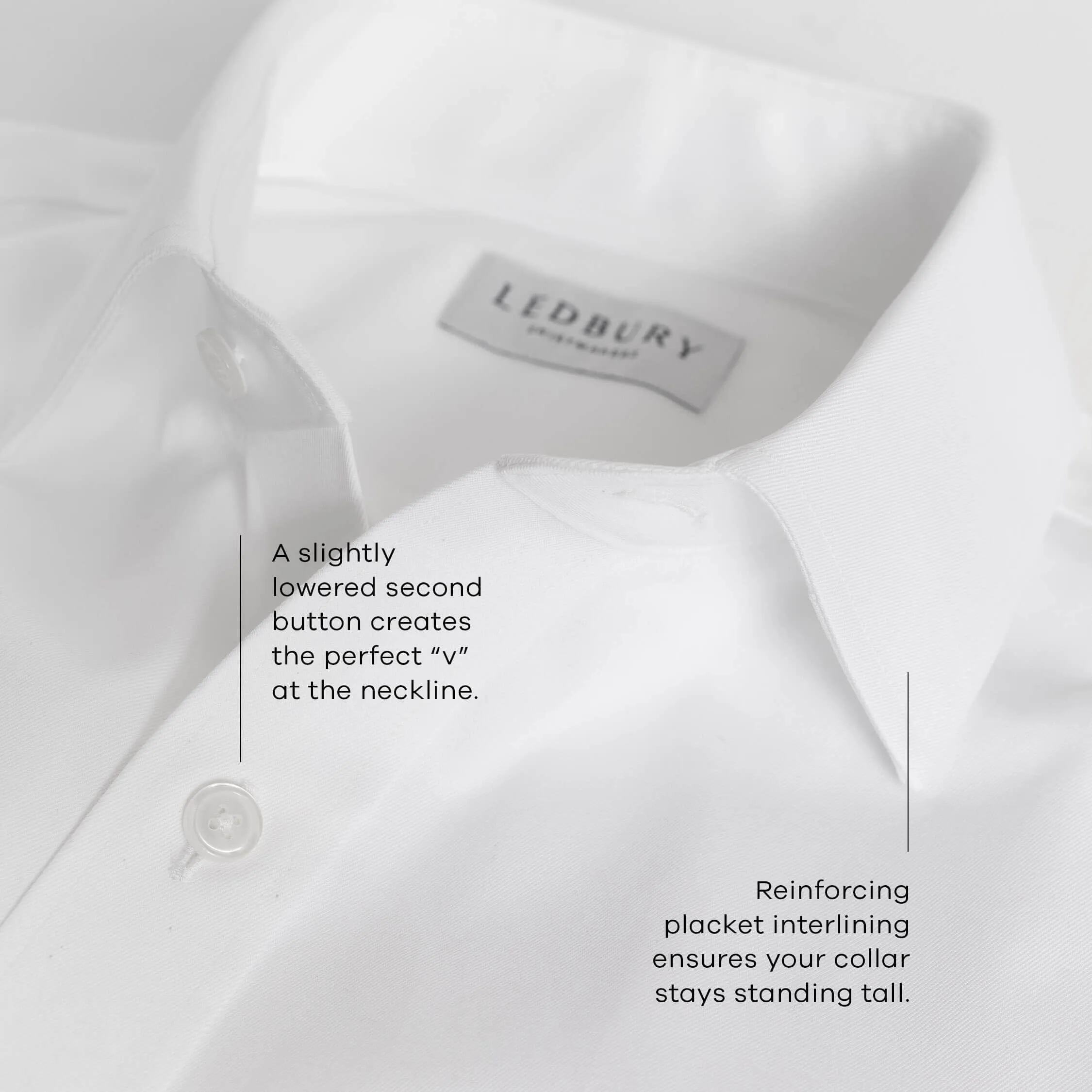 The White Winfield Fine Twill Custom Shirt