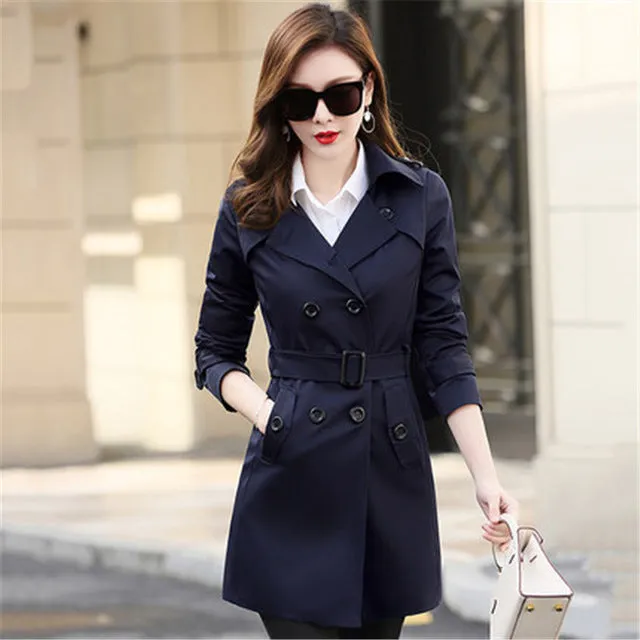 Winter/Spring Coat 6XL   New Spring Autumn Women's Korean Windbreaker Female Large Size
