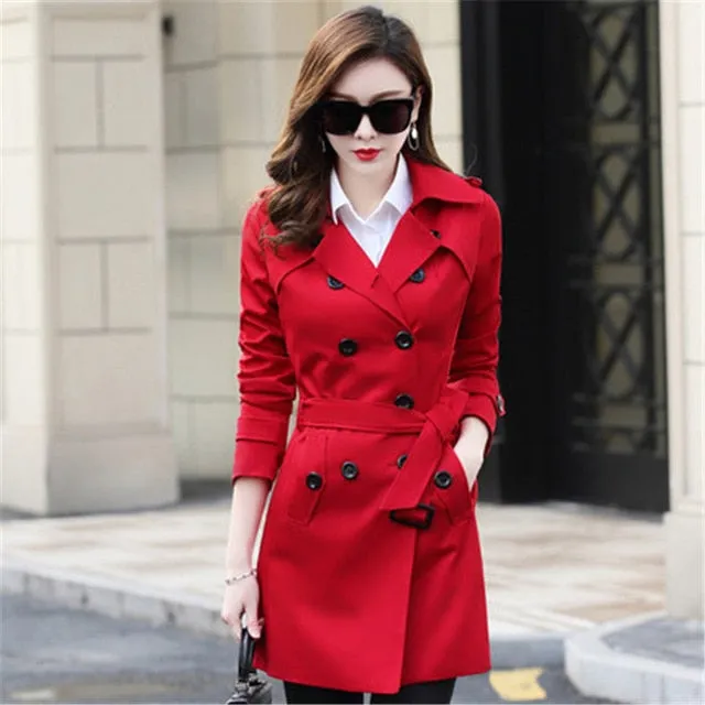 Winter/Spring Coat 6XL   New Spring Autumn Women's Korean Windbreaker Female Large Size